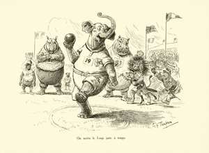 Vi stoppede ulven lige i tide (litografi) af George Henry Thompson