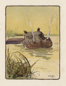 Flodhesten (farvelitografi) af George Henry Thompson