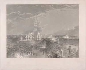 Markuspladsen, Venedig - Julie og hendes sygeplejerske af George Hollis