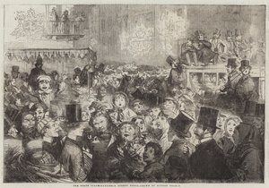 Fredsbelysningerne, en gadescene