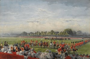 Den første distribution af VC af Queen Victoria, Hyde Park, 26. juni 1857, udgivet af Henry Graves and Co., 25. juni 1858