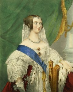 Hendes allernådigste Majestæt, Dronning Victoria (1819-1901) graveret af James Henry Lynch (fl.1815-68)