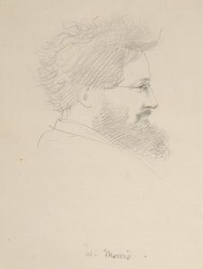 Portræt af William Morris, ca. 1875