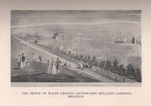 Prince of Wales Ground bagefter Irelands Gardens, Brighton, Sussex, 19. århundrede 1912