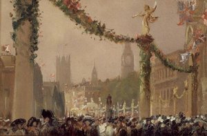 Dekorationer i Whitehall til kroningen af kong George V
