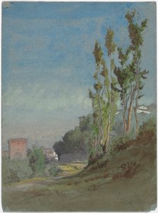 Albano, Italien af George Inness