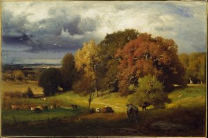 Ege i efteråret af George Inness