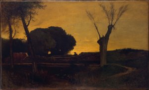 En aften i Medfield, Massachusetts af George Inness