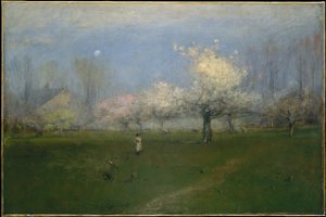 Forårsblomster, Montclair, New Jersey af George Inness