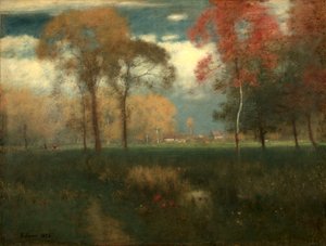 Solrig efterårsdag af George Inness