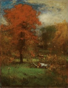 Mølledammen, 1889. af George Inness