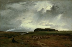 Stormen, 1876. af George Inness
