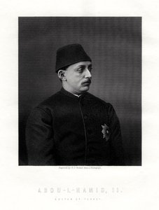 Abd-ul-Hamid II, sidste sultan fra Det Osmanniske Rige, 1800-tallet.