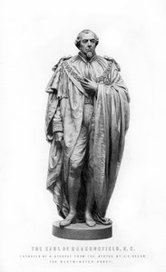 Benjamin Disraeli, 1. jarl af Beaconsfield, engelsk statsmand og litterær figur, 1881.
