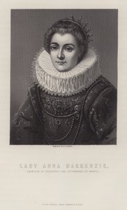 Lady Anna Mackenzie, grevinde af Balcarres og derefter af Argyll af George J. Stodart