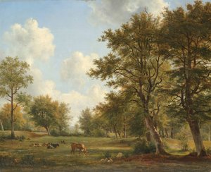 Landskab nær Hilversum af George Jacobus Johannes van Os