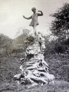 Fotografisk print af Peter Pan-statuen i Kensington Gardens af George James Frampton