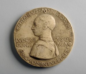 Gipsmedaljon (gips) af George James Frampton