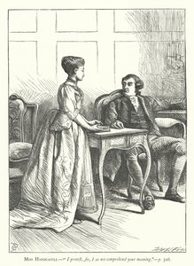 Illustration til She Stoops To Conquer (gravering) af George John Pinwell