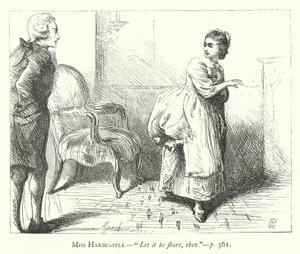 Illustration til She Stoops To Conquer (gravering) af George John Pinwell