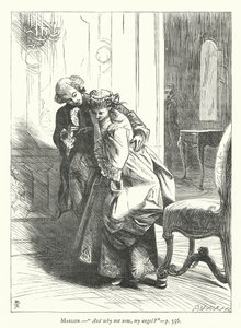 Illustration til She Stoops To Conquer (gravering)