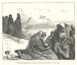 Illustration til Fangenskabet (gravering) af George John Pinwell