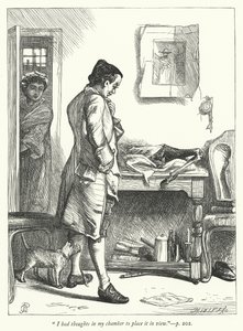 Illustration til Den øde landsby (gravering)