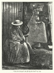 Illustration til Den øde landsby (gravering) af George John Pinwell