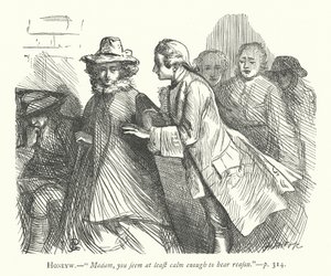 Illustration til Den godmodige mand (gravering) af George John Pinwell