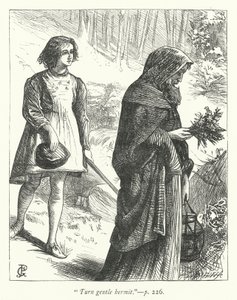 Illustration til Eremitten (gravering) af George John Pinwell