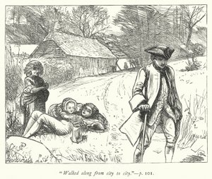 Illustration til The Vicar of Wakefield (gravering) af George John Pinwell