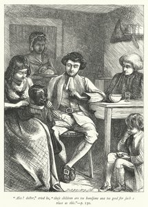 Illustration til The Vicar of Wakefield (gravering) af George John Pinwell