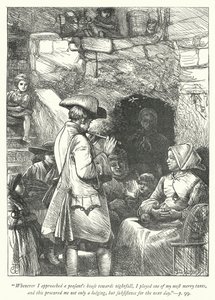 Illustration til The Vicar of Wakefield (gravering) af George John Pinwell
