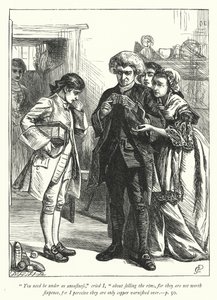 Illustration til The Vicar of Wakefield (gravering) af George John Pinwell