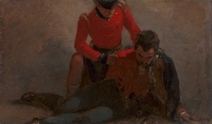 En 42. højlander, der overværede en general fra 7. husarer, muligvis Henry William Bayly, første jarl af Uxbridge, senere først markis af Anglesey: en undersøgelse til 