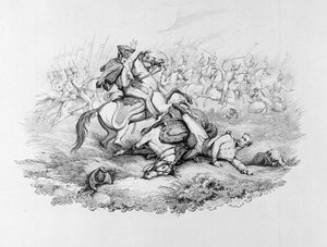 ?Det mindeværdige slag ved Waterloo - Marshal Blüchers farlige situation i slaget ved Ligny, 1815? af George Jones