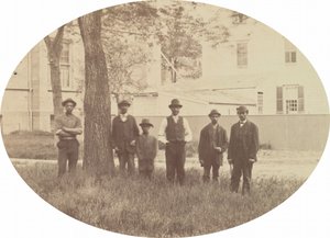 Gruppeportræt [verso], ca. 1862-1864.