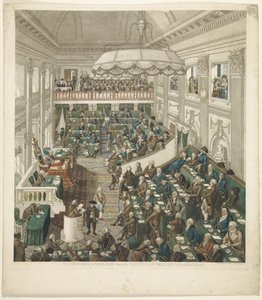 Første nationalforsamling i Haag, 1796 Nøjagtig skildring af nationalforsamlingen i Haag (titel på objekt) af George Kockers