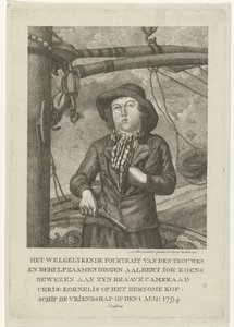 Portræt af Aalbert Joh. Koens af George Kockers