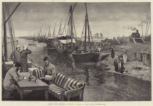 Sender hjem julehilsner, en skitse ved Wady Halfa, november 1884