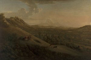 Box Hill, Surrey, med Dorking i det fjerne af George Lambert