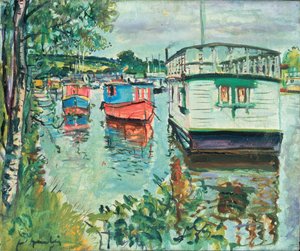 Husbåde, Loch Lomond af George Leslie Hunter
