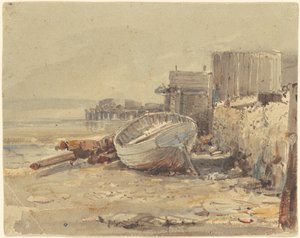 Strandet Fartøj af George Loring Brown