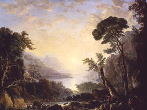 Komposition, italiensk landskab, 1846. af George Loring Brown