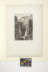 The Falls Of Tivoli (blæk) af George Loring Brown