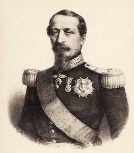 Portræt af den franske kejser Napoleon III (postkort) af Bartolome Esteban and studio Murillo