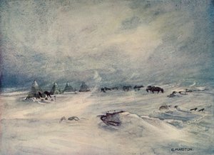 A Blizzard on the Barrier, c1908, 1909.