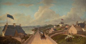 The Opening of the Dundee and Arbroath Railway, ca. 1838 (olie på lærred) af George McGillivray