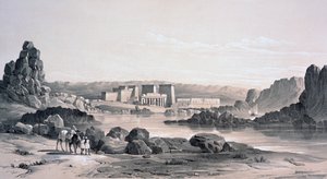Philae, Looking South, Egypten, 1843