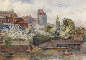 Riverside Gardens (farvelitografi)